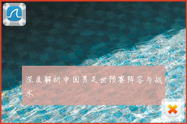 深度解析中国男足世预赛阵容与战术